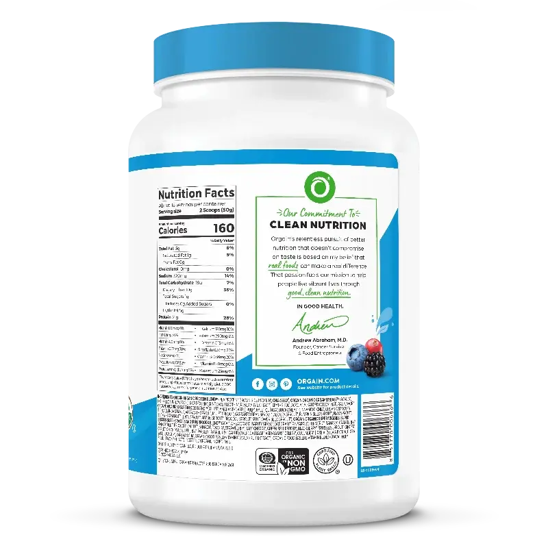 Organic Protein™ & Superfoods Plant Based Protein Powder Fitness Rabbi